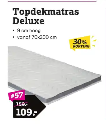 Leen Bakker Topdekmatras deluxe aanbieding