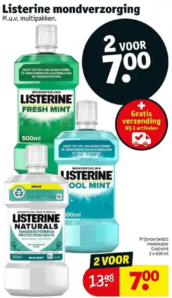 Kruidvat Listerine mondverzorging aanbieding