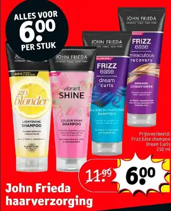 Kruidvat John Frieda haarverzorging aanbieding