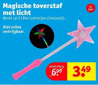 Kruidvat Magische toverstaf met licht aanbieding