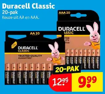 Kruidvat Duracell Classic 20-pak aanbieding