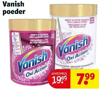 Kruidvat Vanish poeder aanbieding