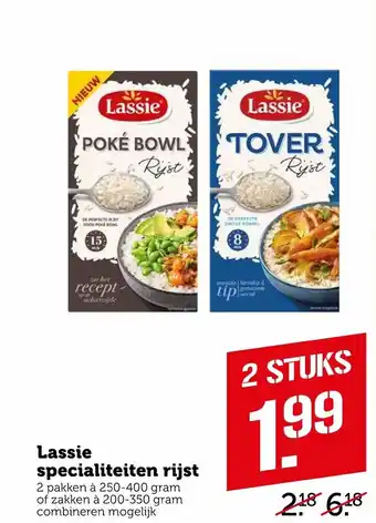 Coop Lassie specialiteiten rijst aanbieding