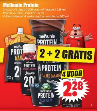 Dirk Melkunie protein 2*200g/225ml aanbieding