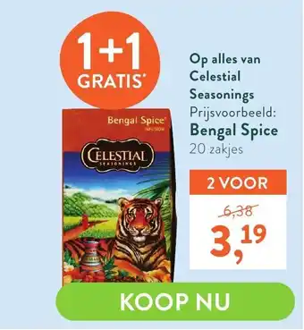 Holland & Barrett Bengal Spice 20 zakjes aanbieding