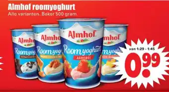 Dirk Almhof Roomyoghurt 500g aanbieding