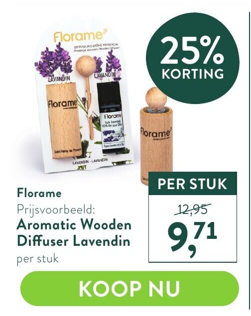 Aromatic Wooden Diffuser Lavendin aanbieding bij Holland & Barrett