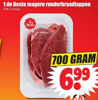 Dirk 1 de Beste magere runderbraadlappen 700g aanbieding