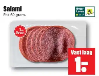 Dirk 1 de Beste Salami 60g aanbieding