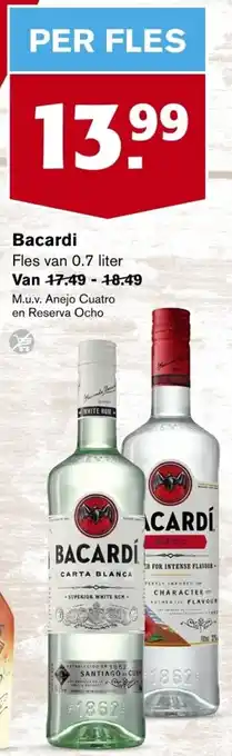 Hoogvliet Bacardi 0.7L aanbieding