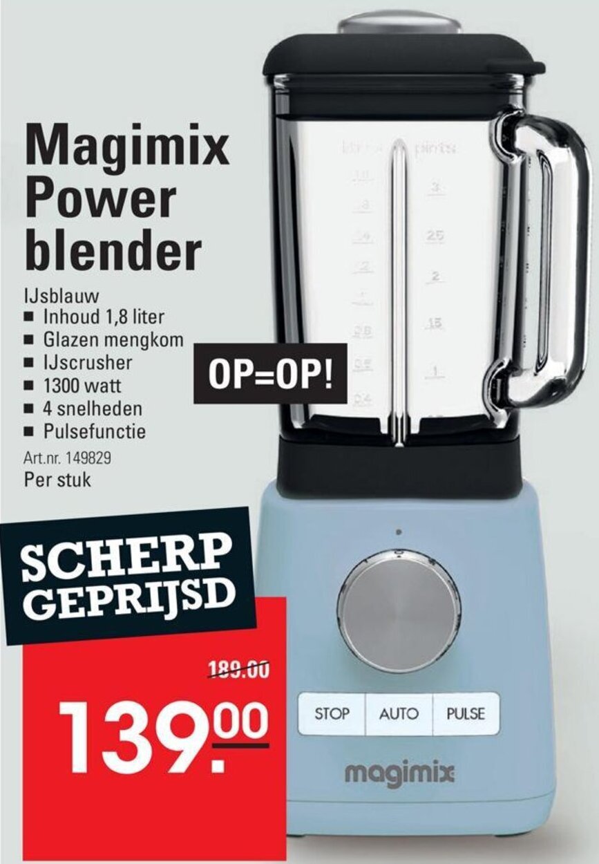 Magimix Power blender aanbieding bij Sligro