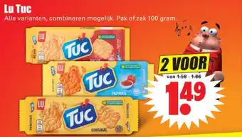 Dirk LU Tuc 2*100g aanbieding