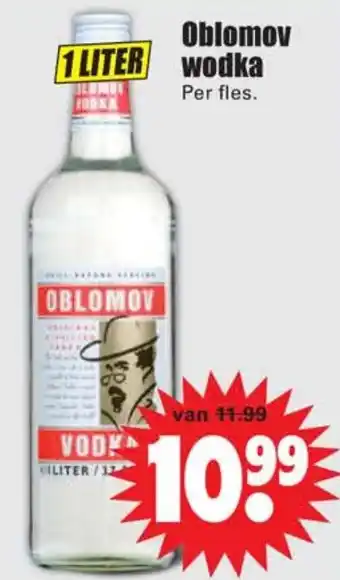 Dirk Oblomov vodka 1L aanbieding