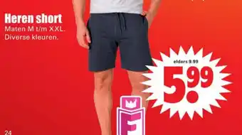 Dirk Heren Shortama m-xxl aanbieding