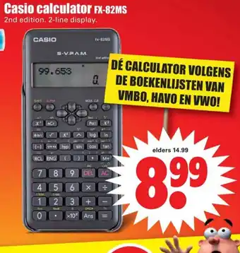 Dirk Casio Calculator | FX-82MS aanbieding