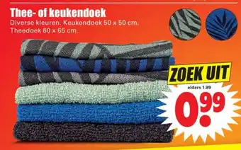 Dirk Thee- of keukendoek 60*65/50*50 cm aanbieding