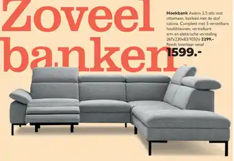 Woonboulevard Poortvliet Hoekbank Avalon aanbieding