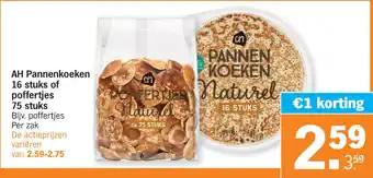 Albert Heijn AH Pannenkoeken aanbieding