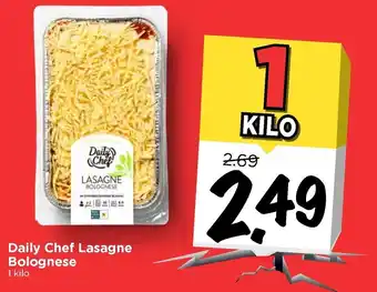 Vomar Voordeelmarkt Daily chef of lasagne bolognese 1 kilo aanbieding