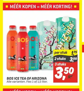 Dekamarkt BOS Ice Tea of Arizona 3 stuks aanbieding