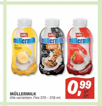 Dekamarkt Mullermilk fles 370 - 378 ml aanbieding