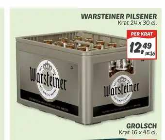 Dekamarkt Warsteiner Pilsener krat 24 x 30 cl aanbieding