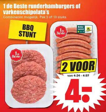 Dirk 1 de Beste runderhamburgers aanbieding