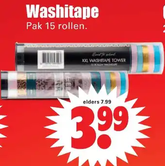 Dirk Washitape aanbieding