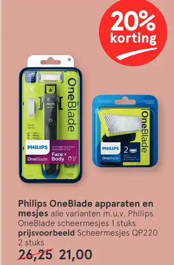 Etos Philips OneBlade apparaten aanbieding