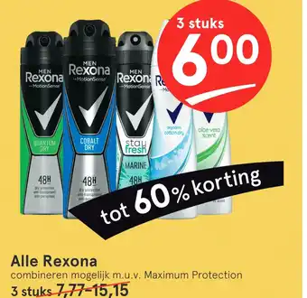 Etos Alle Rexona aanbieding