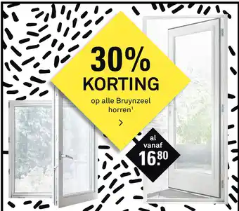 Karwei 30% Korting Op Alle Bruynzeel Horren aanbieding