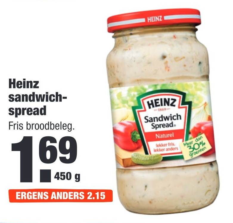 Heinz sandwich spread aanbieding bij ALDI