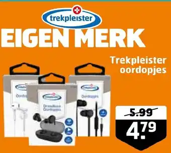 Trekpleister Eigen merk oordopjes aanbieding