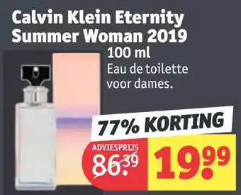 Kruidvat Calvin Klein Eternity Summer Woman 2019 aanbieding