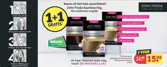 Kruidvat John Frieda haarkleuring aanbieding