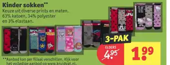 Kruidvat Kinder sokker aanbieding