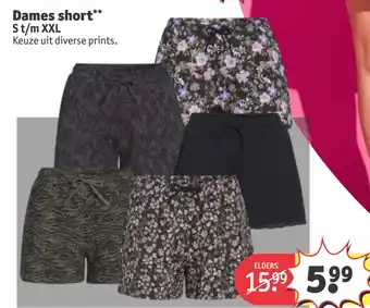 Kruidvat Dames short** aanbieding