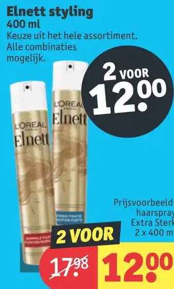 Kruidvat Elnett styling aanbieding