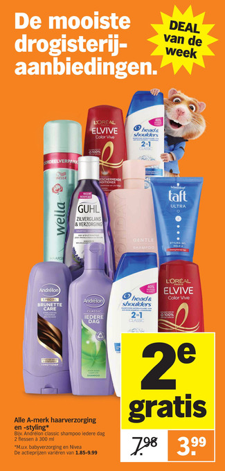 Albert Heijn Alle a-merk haarverzorging en -styling aanbieding