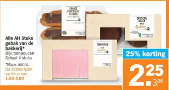 Albert Heijn Alle ah stuks gebak van de bakkerij aanbieding