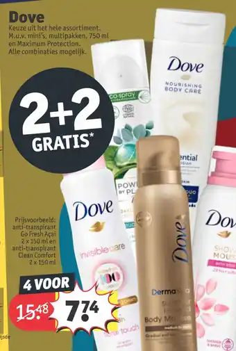Kruidvat Dove aanbieding