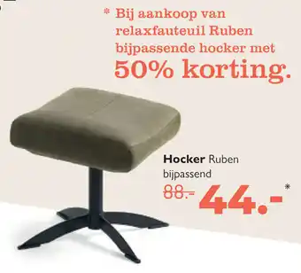 Woonboulevard Poortvliet Hocker Ruben aanbieding