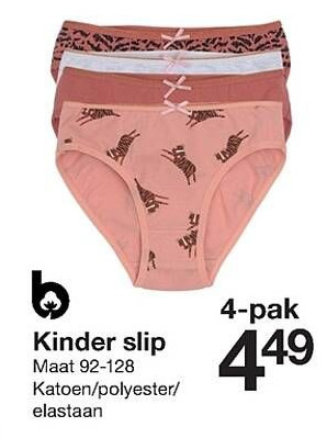 Zeeman Kinder slip aanbieding