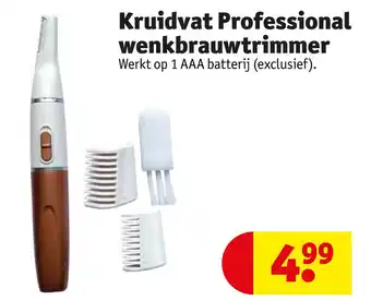 Kruidvat Kruidvat professional wenkbrauwtrimmer aanbieding