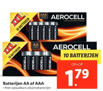 Lidl Batterijen aa of aaa aanbieding