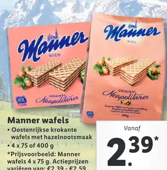 Lidl Manner wafels aanbieding