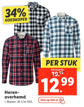 Lidl Herenoverhemd aanbieding