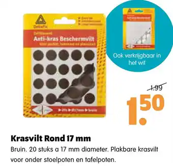 Plentyparts Krasvilt rond 17 mm aanbieding