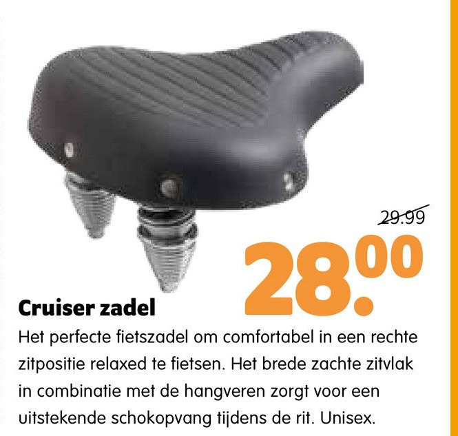 Cruiser zadel aanbieding bij Plentyparts