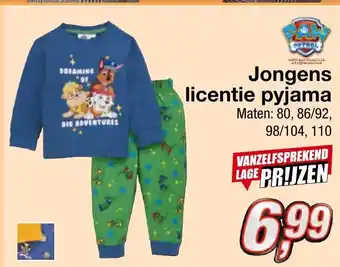 Kik Jongens licentie pyjama aanbieding